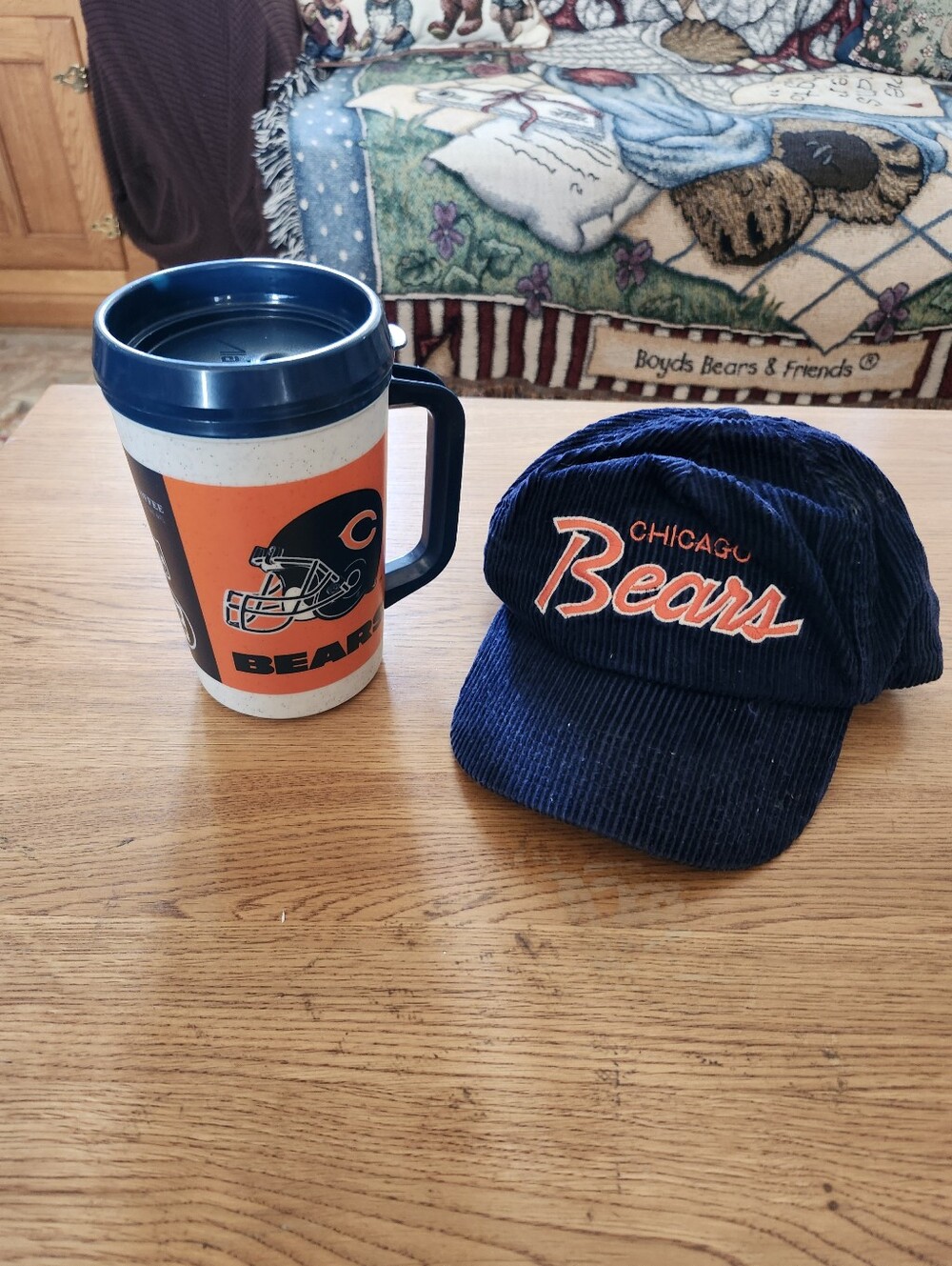 NFL BEARS FAN PACK TRAVEL MUG & LOGO CAP